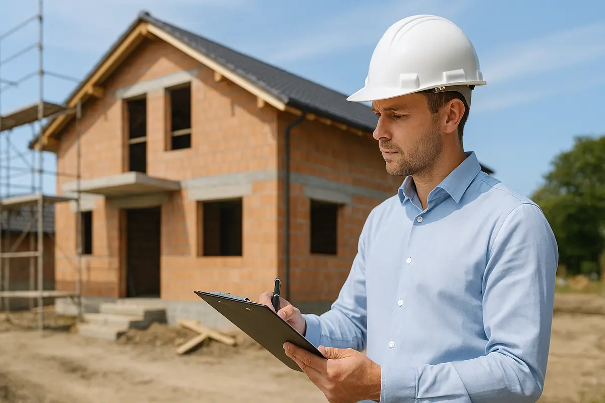 Dachformen – Siedlung mit verschiedenen Dachtypen